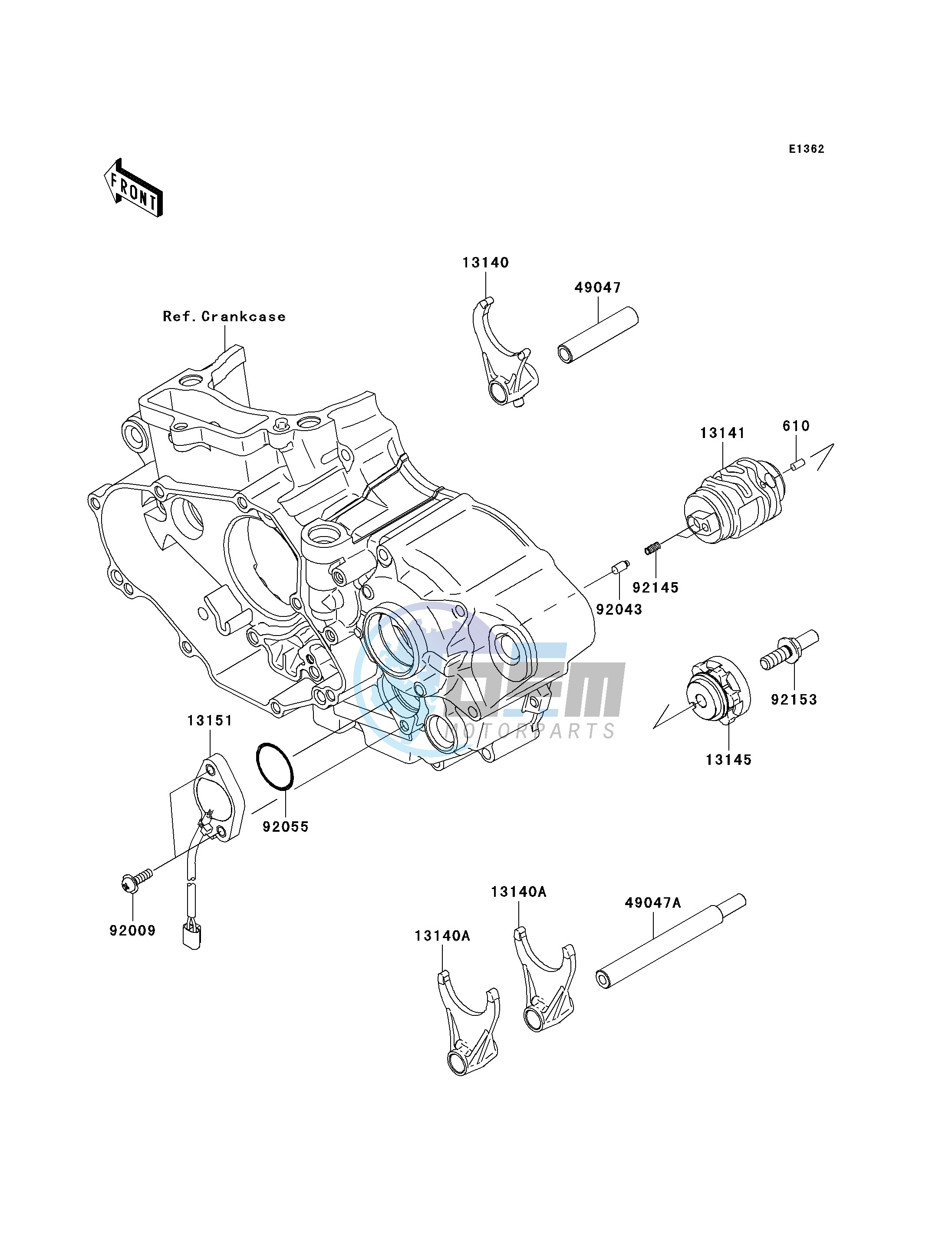 GEAR CHANGE DRUM_SHIFT FORK-- S- -