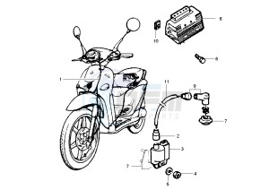 Liberty 2T RST 50 drawing Electrical devices - Ignition