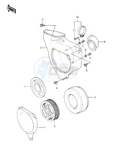 KX 80 C [KX80] (C1) [KX80] drawing AIR CLEANER -- 81 KX80-C1- -