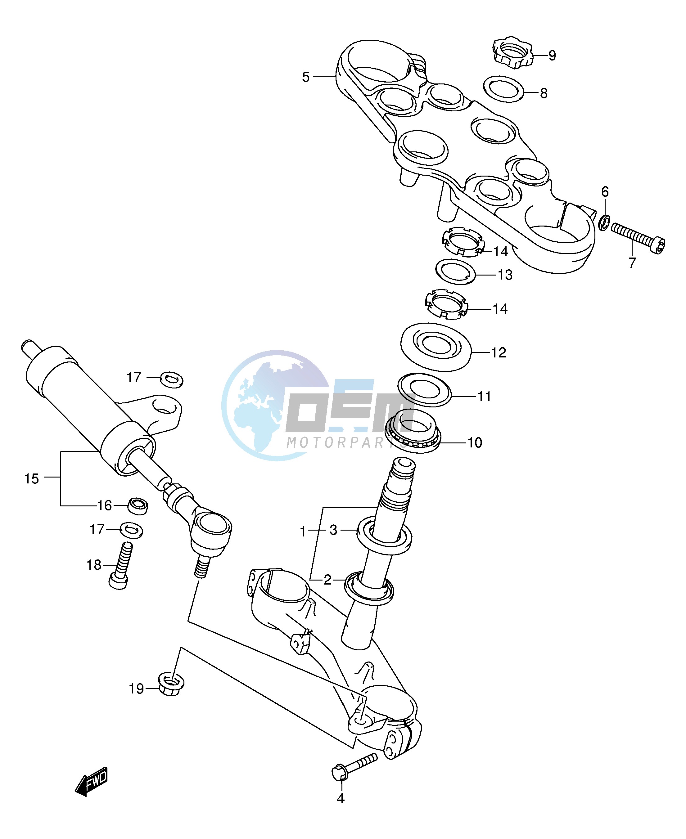 BRACKET STEERING DAMPER