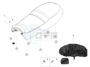 V7 III Anniversario 750 e4 (EMEA) drawing Saddle