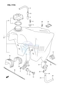 RM250 (E3) drawing FUEL TANK (MODEL S)