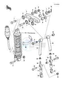 KX 420 A [KX420] (A1-A2) [KX420] drawing REAR SUSPENSION -- KX420-A2- -