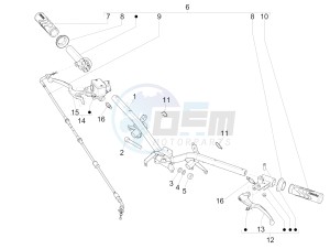 Liberty iGet 50 4T 3V (NAFTA) drawing Handlebars - Master cil.