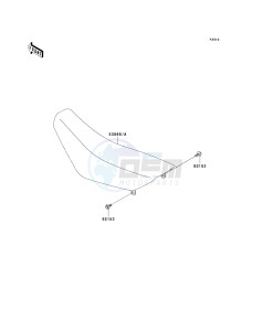 KX 65 A [KX65 MONSTER ENERGY] (A6F - A9FA) A8F drawing SEAT