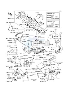 ZX 1400 A [NINJA ZX-14] (A6F-A7FA) A7F drawing CHASSIS ELECTRICAL EQUIPMENT