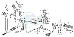 XL125VA E / MKH drawing HANDLE LEVER/SWITCH/CABLE