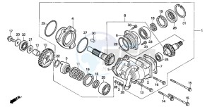 NTV650 drawing CROSS SHAFT