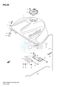 GSX-R1000 (E3-E28) drawing FUEL TANK (GSX-R1000K1)