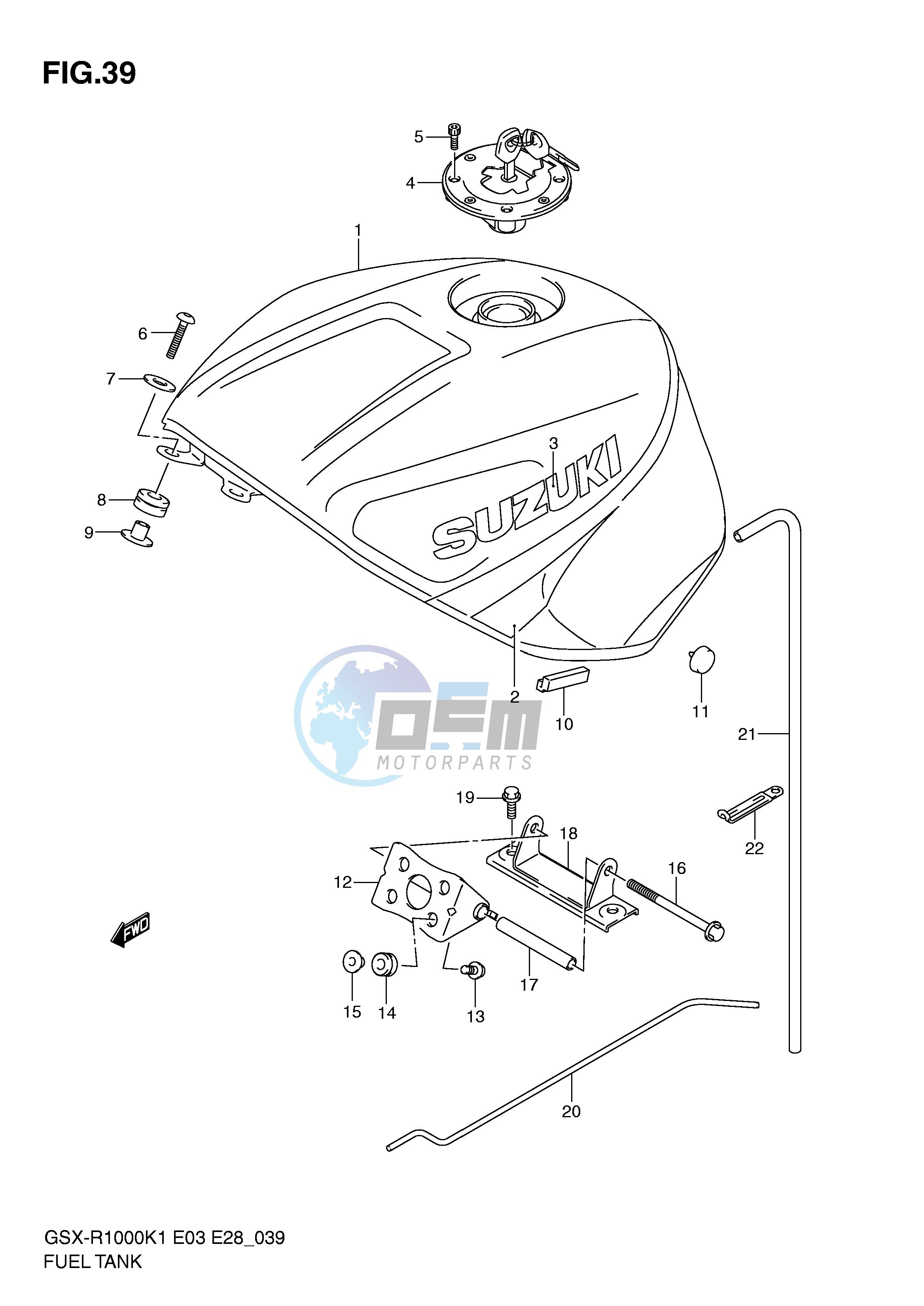 FUEL TANK (GSX-R1000K1)