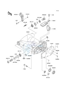 KSV 700 B [KFX 700] (B6F-B9F) B7F drawing SWINGARM