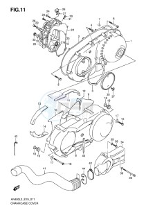 AN400 BURGMAN EU drawing CRANKCASE COVER