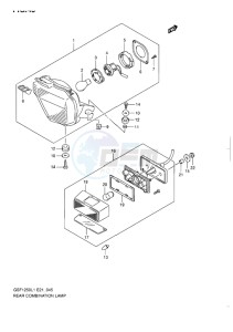 GSF-1250 BANDIT EU drawing REAR COMBINATION LAMP