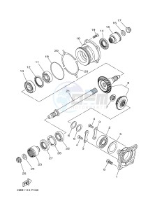 YXE700E YXE70WPHG WOLVERINE R-SPEC EPS HUNTER (2MB7) drawing MIDDLE DRIVE GEAR