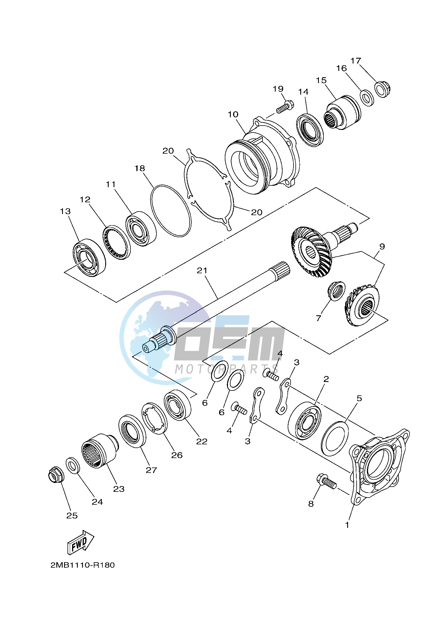 MIDDLE DRIVE GEAR