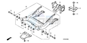 TRX420FPMA U / PS 4WD drawing SWINGARM