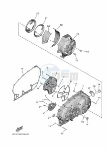 XP560D TMAX TECH MAX (BBW1) drawing CRANKCASE COVER 1