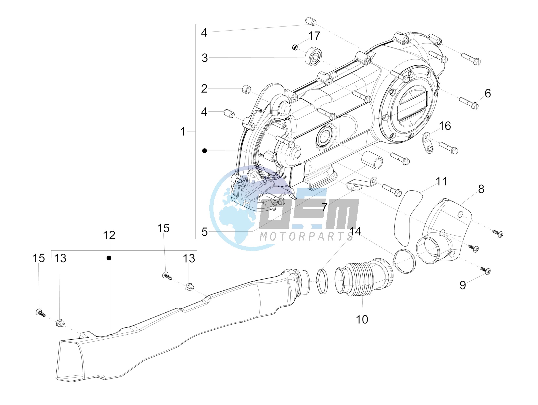 Crankcase cover - Crankcase cooling