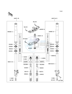 ZR 750 L [Z750 EU] (L7F-L8F) L7F drawing FRONT FORK