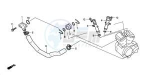 VT750DCB SHADOW SPIRIT drawing WATER PIPE