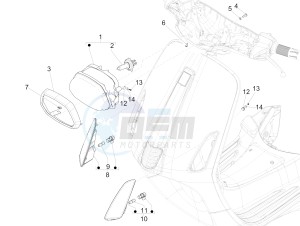 SPRINT 150 4T 3V IE ABS E3 (EMEA) drawing Front headlamps - Turn signal lamps