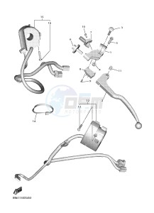 YZF-R6 YZFR6HC 600 YZF-R6 (BN61 BN62) drawing HANDLE SWITCH & LEVER