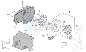 Scarabeo 50 2t e2 (eng. piaggio) drawing Flywheel