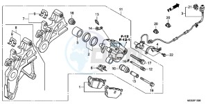 NC700XDD NC700X Dual Cluth ABS 2ED - (2ED) drawing REAR BRAKE CALIPER