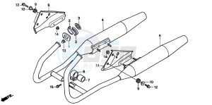 CMX250C REBEL drawing EXHAUST MUFFLER