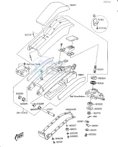 JS 300 A [300 SX] (A1-A5) [300 SX] drawing HANDLE POLE-- JS300-A2_A3_A4- -