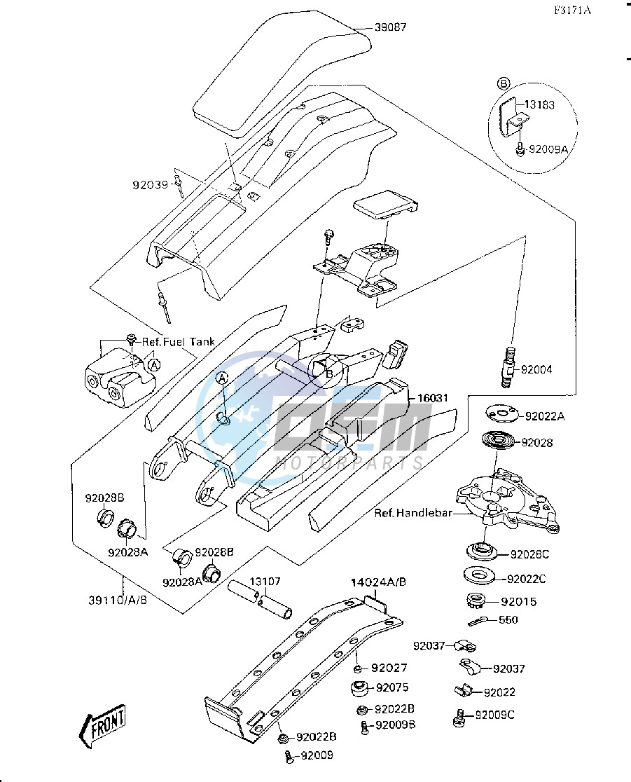 HANDLE POLE-- JS300-A2_A3_A4- -