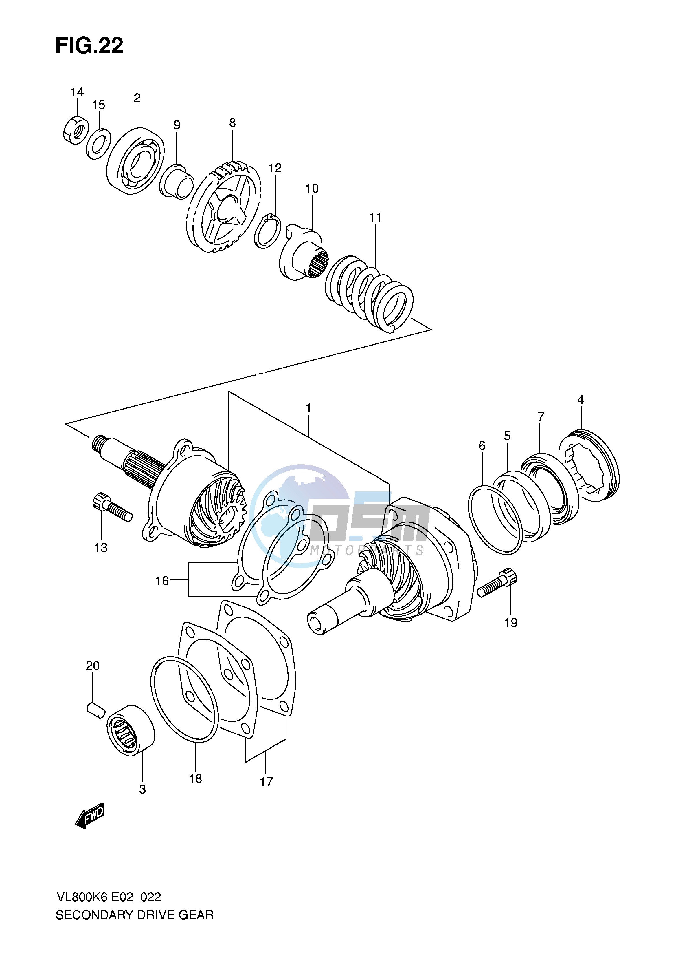 SECONDARY DRIVE GEAR