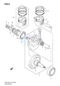 DR-Z125L EU drawing CRANKSHAFT