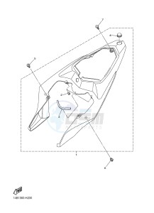 YZF-R1D 1000 (1KBV) drawing SIDE COVER