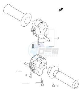 AN400 (E2) Burgman drawing HANDLE SWITCH