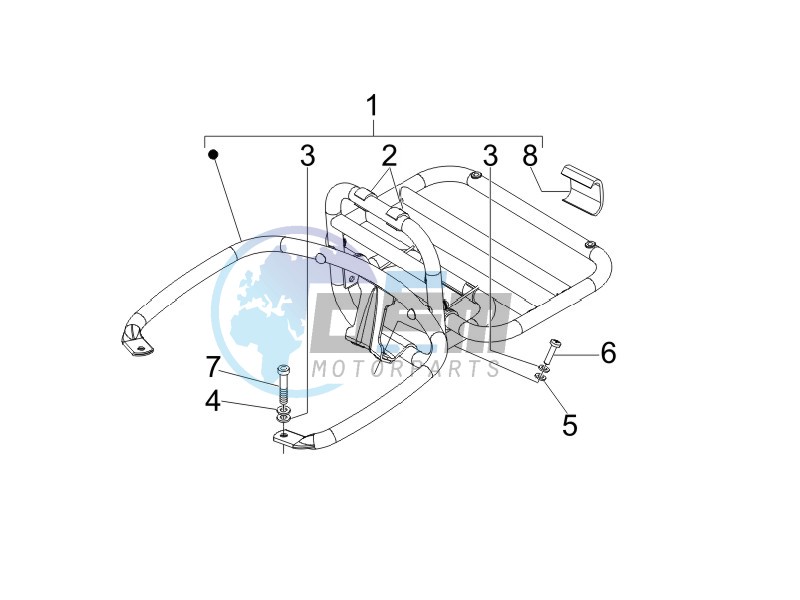 Rear luggage rack