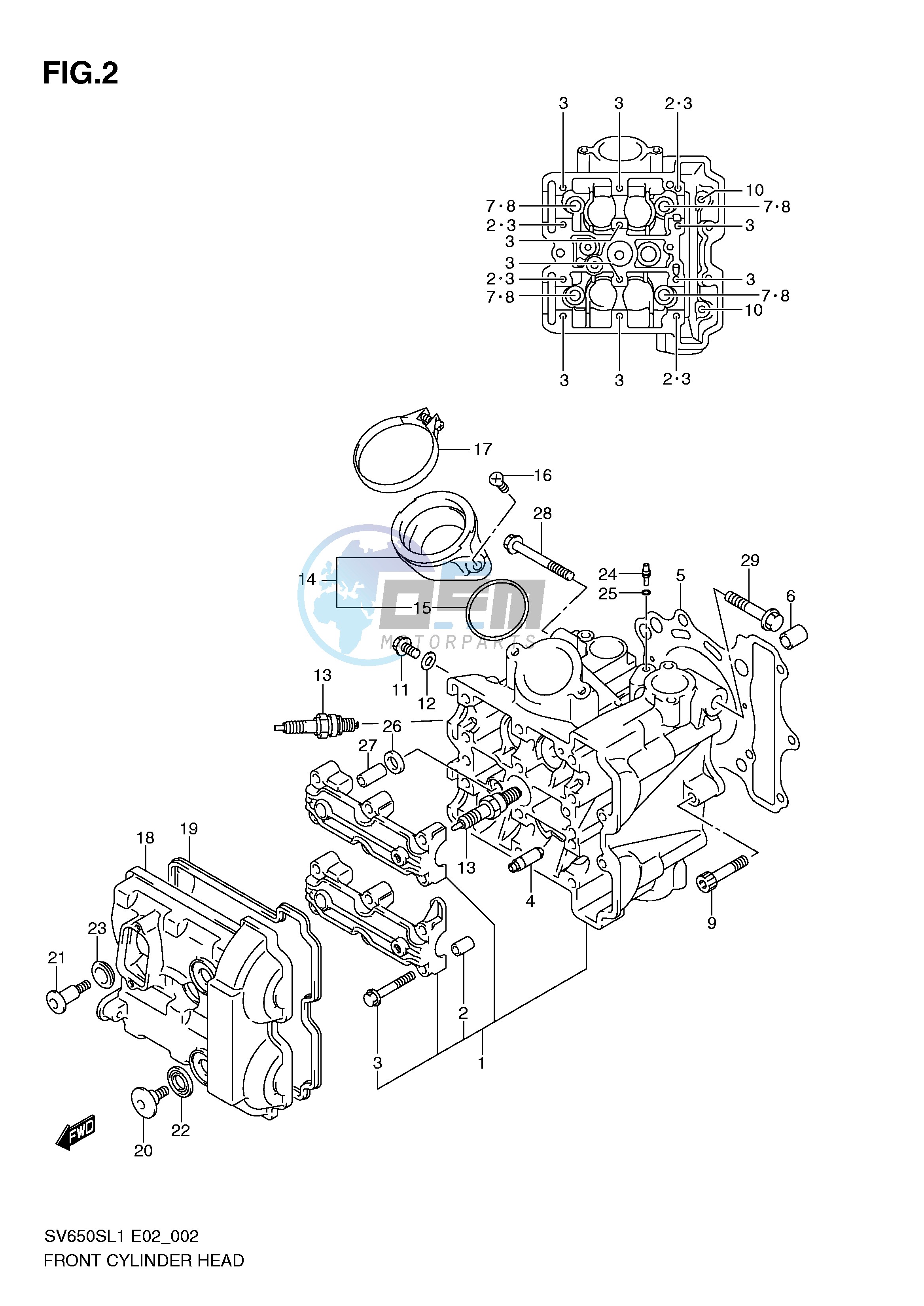 FRONT CYLINDER HEAD