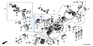 CB650FAE CB650FA 2ED drawing WIRE HARNESS