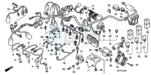 CB1300SA9 SI / ABS BCT MME TWO - (SI / ABS BCT MME TWO) drawing WIRE HARNESS/IGNITION COIL (CB1300S/CB1300SA)