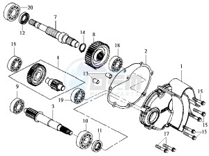 HD 125 EVO drawing MISSION COVER COUNTER SHAFT