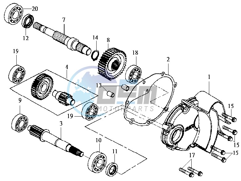 MISSION COVER COUNTER SHAFT