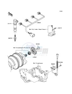 ZZR1400_ABS ZX1400FEFB FR GB XX (EU ME A(FRICA) drawing Ignition System