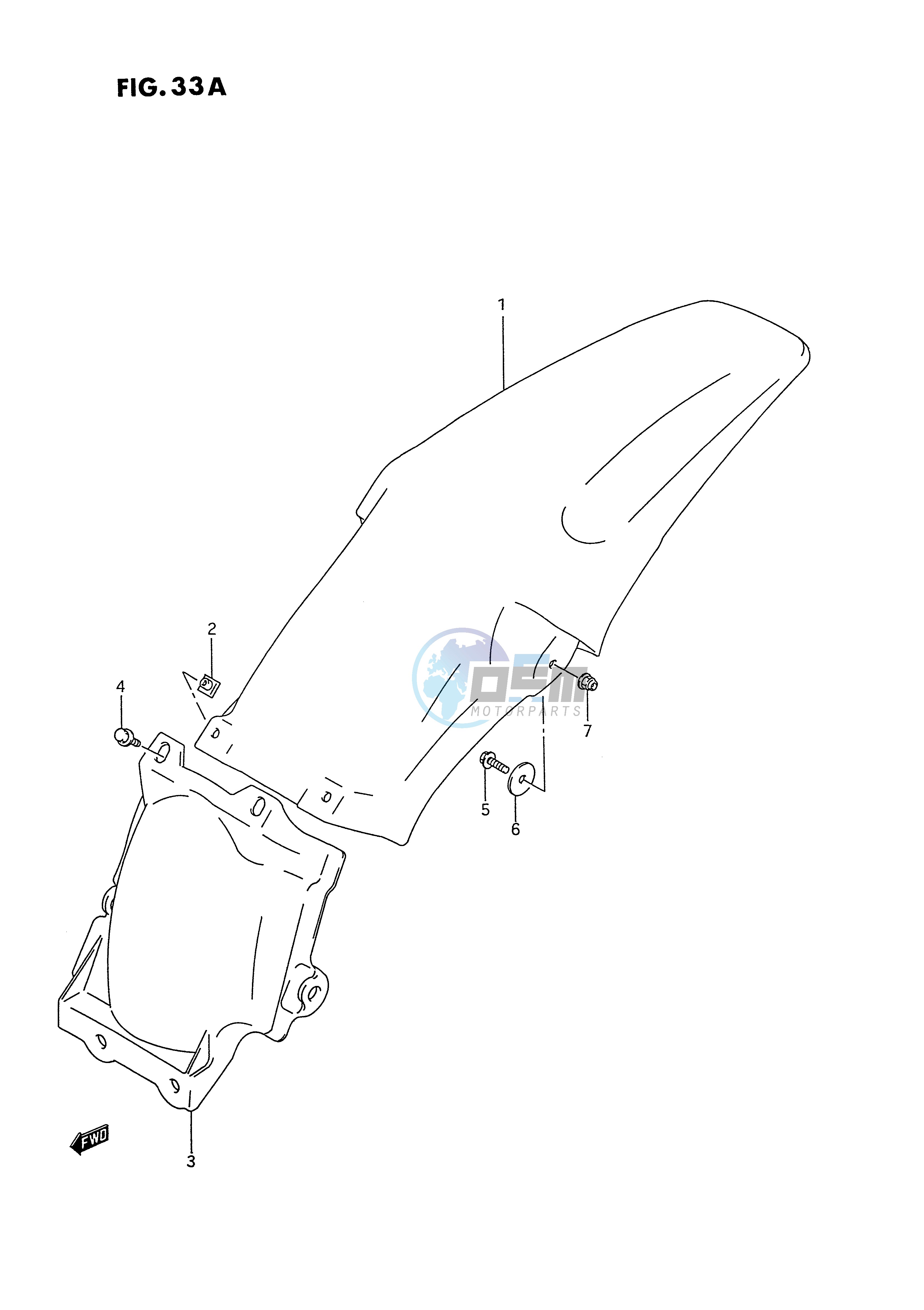 REAR FENDER (MODEL P R S)