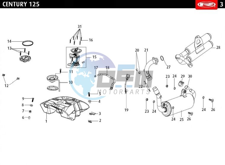 FUEL TANK - EXHAUST