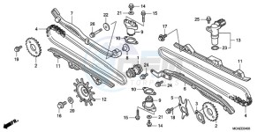 GL18009 France - (F / CMF) drawing CAM CHAIN/TENSIONER