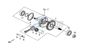 Joymax 300i ABS drawing CRANKSHAFT / PISTON / PISTON RING