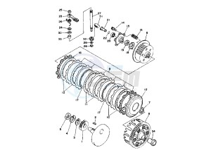 ATV 350 drawing CLUTCH