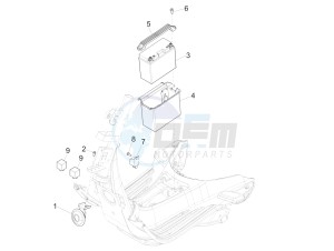 Sprint 125 4T 3V ie (APAC) (CAPH, EX, RK, TW, VT) drawing Remote control switches - Battery - Horn