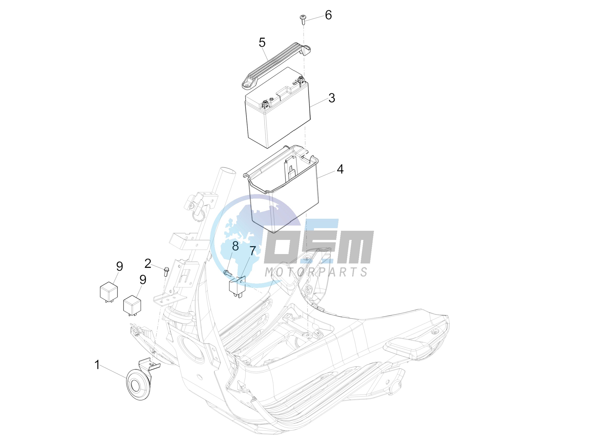 Remote control switches - Battery - Horn