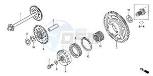 CBF1000 drawing STARTING CLUTCH